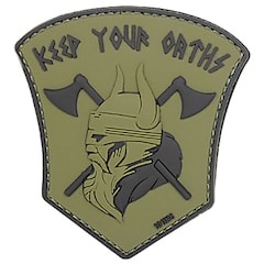 101 Inc. 3D PVC Keep Your Oaths Patch - OD Green