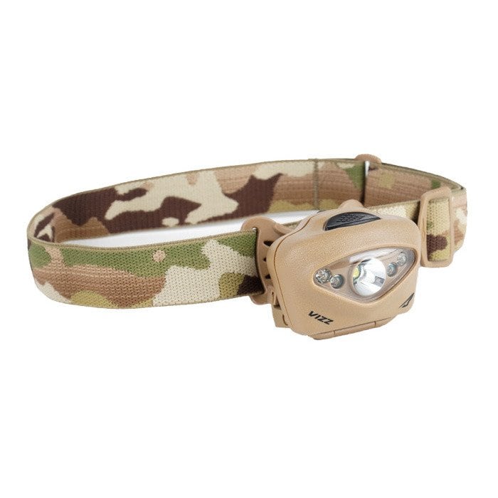 Princeton Tec VIZZ TAC MPLS Head Torch - Tan/MultiCam - 350 lumens