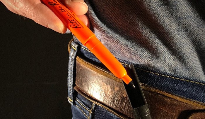 Rite in the Rain All Weather Pen with Belt Clip 2 pcs. - Orange