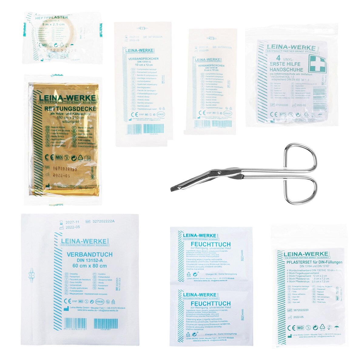 Vera DIN 13167 first aid kit inset