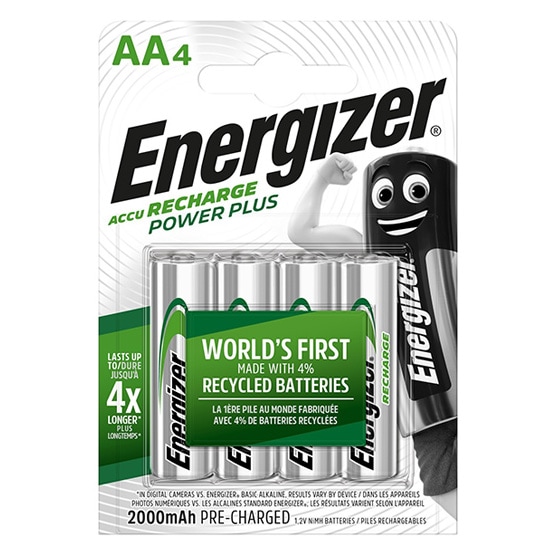  Energizer Power Plus HR6/AA 2000 mAh rechargeable battery - 4 pcs