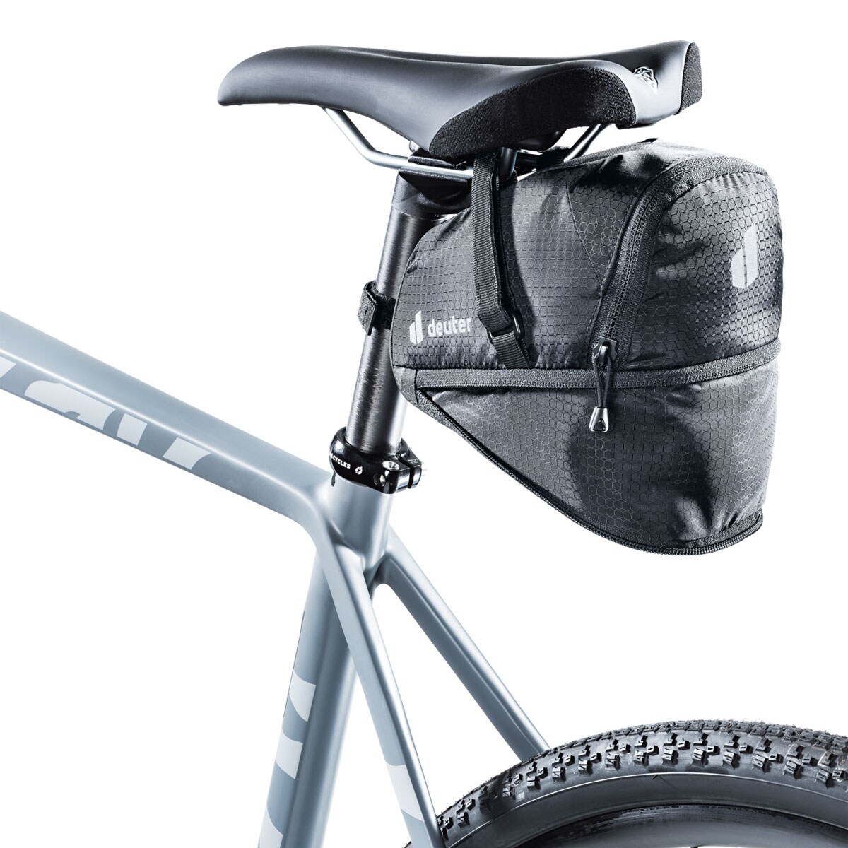 Deucher Bike Saddle Bag 1,1 + 0,3 l - Black