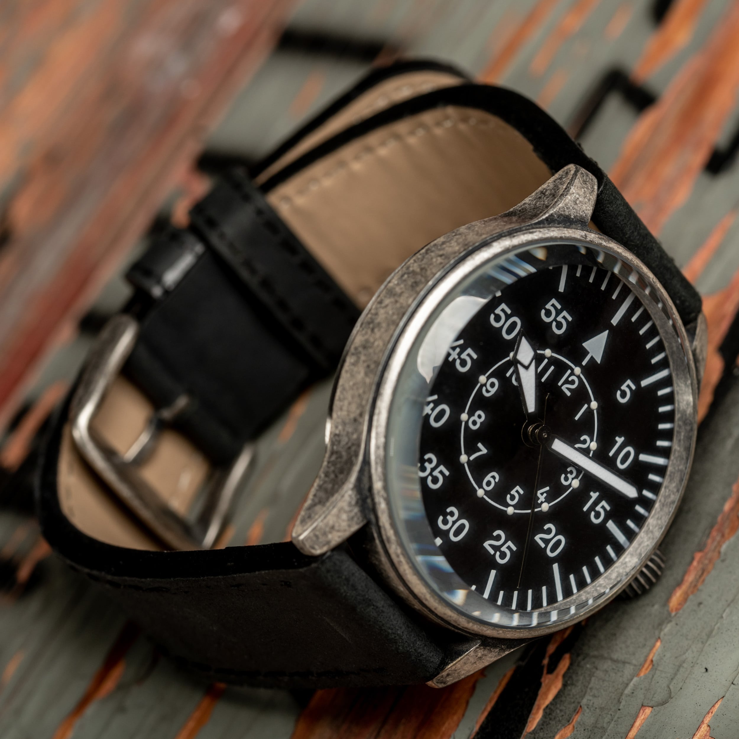 Watch Mil-Tec Army Retro Pilot Quartz Watch - Black