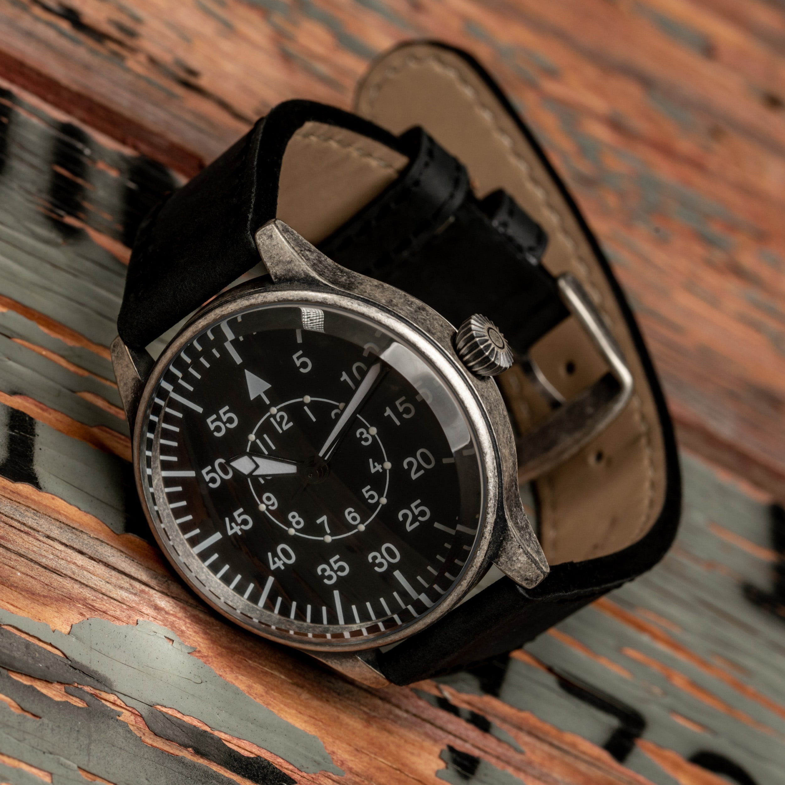 Watch Mil-Tec Army Retro Pilot Quartz Watch - Black