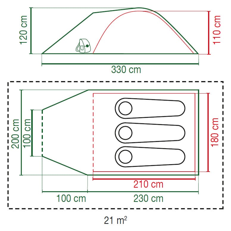 Coleman Pingora 3 BlackOut tent