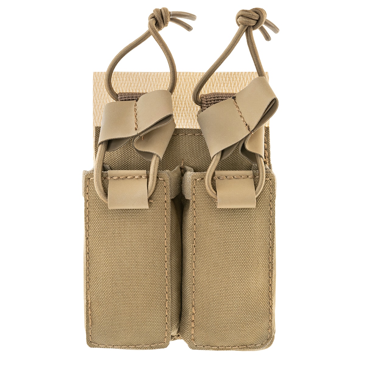 Mil-Tec Double Magazine Pouch with Hook & Loop Backside - Dark Coyote