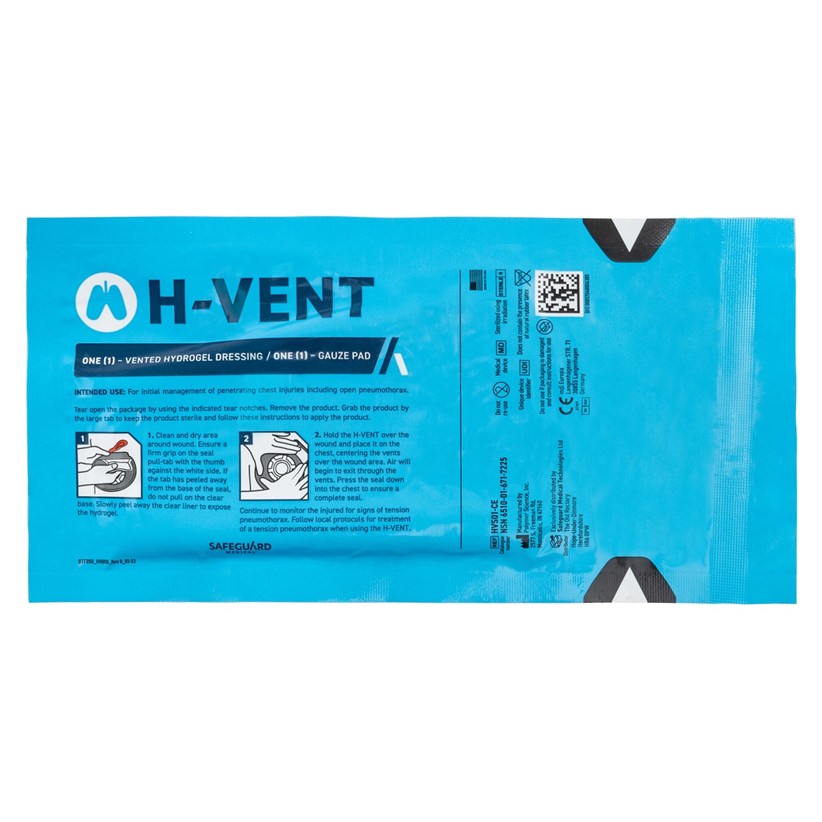 HyVent Chest Seal Vent Dressing