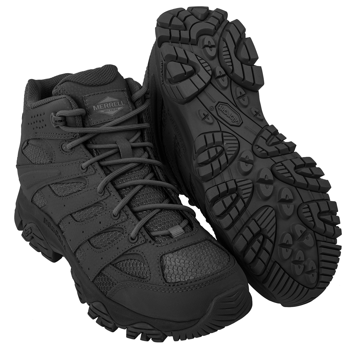 Merrell MOAB 3 Mid Tactical Waterproof Shoes - Black