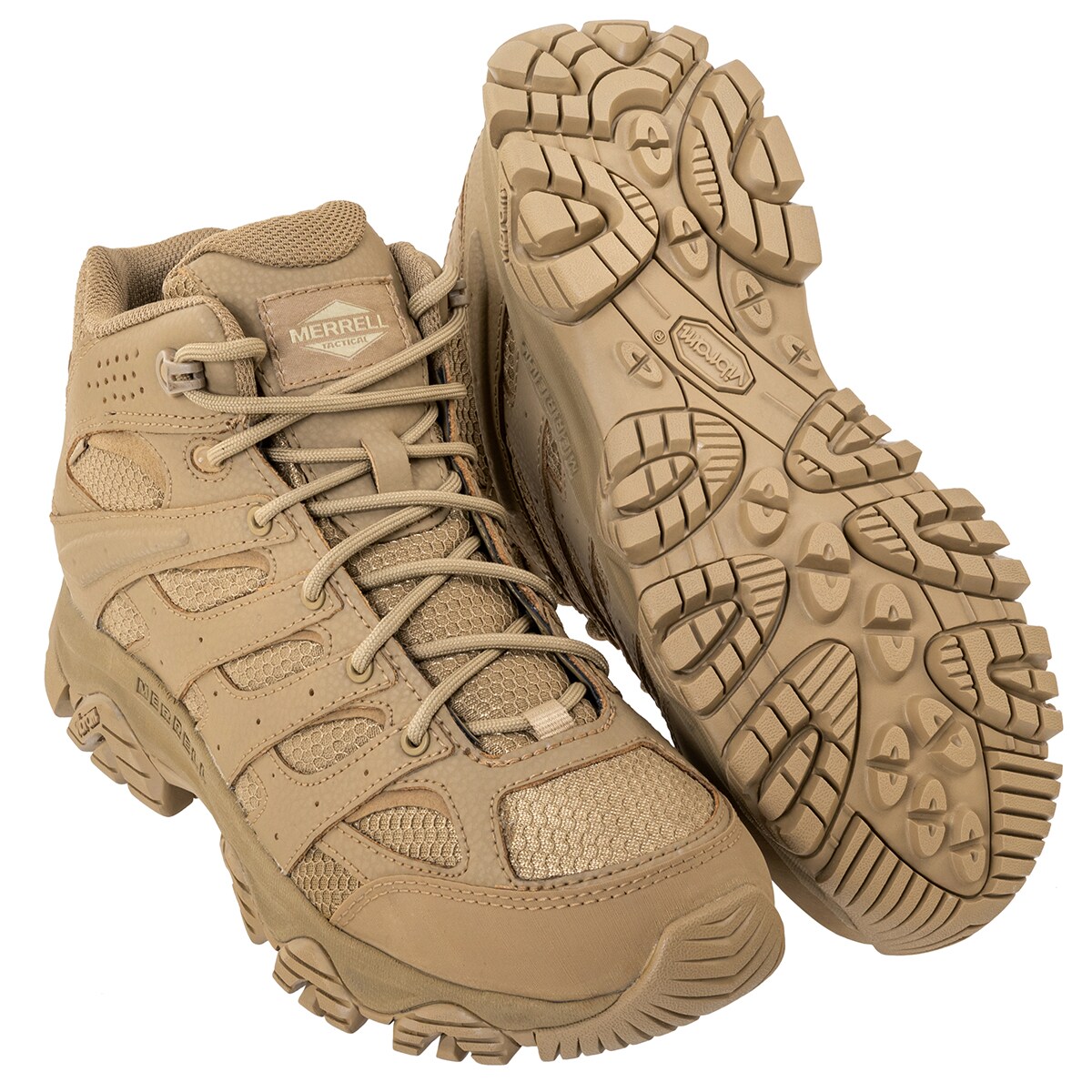 Merrell MOAB 3 Mid Tactical Waterproof Boots - Dark Coyote
