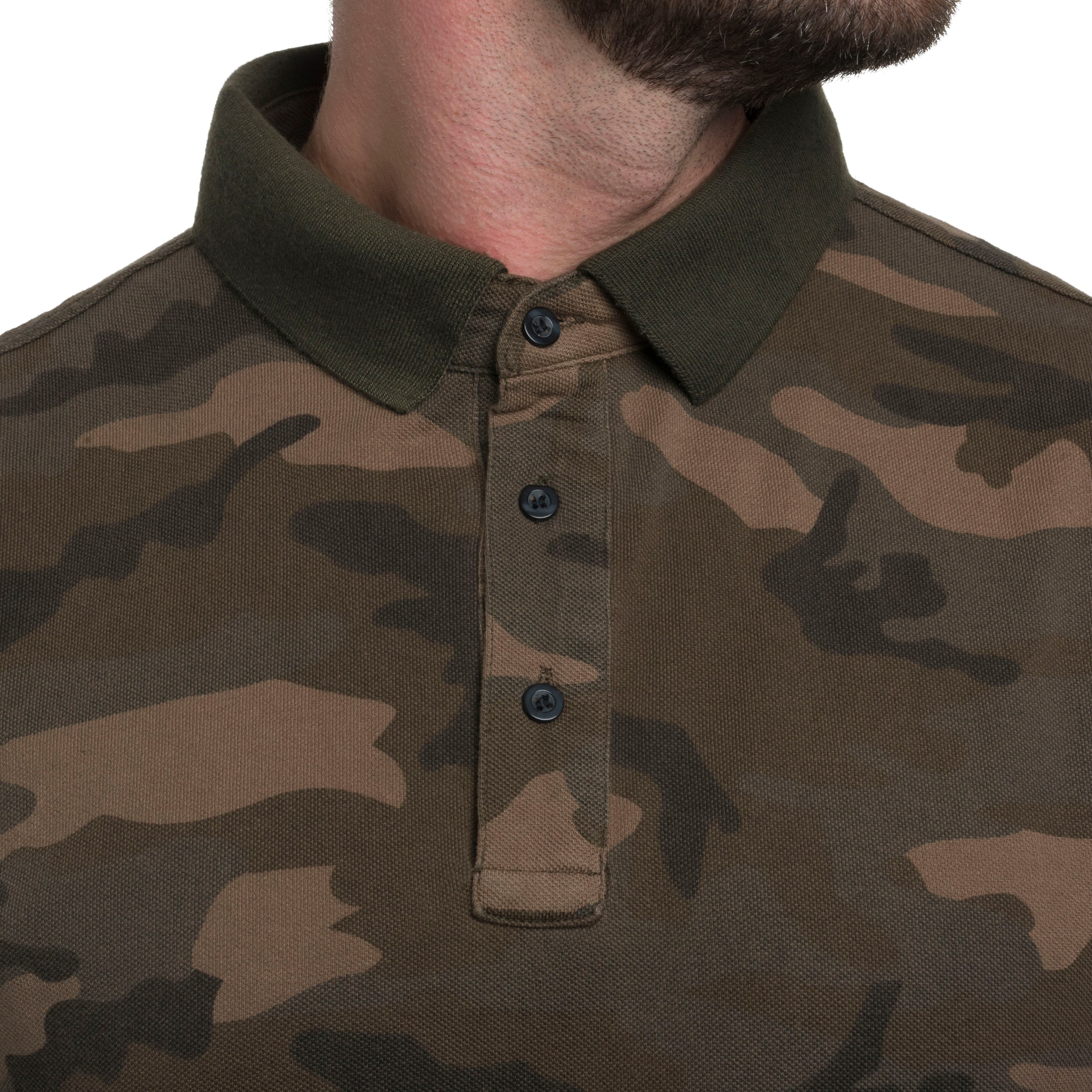 Mil-Tec Prewash polo shirt - Woodland