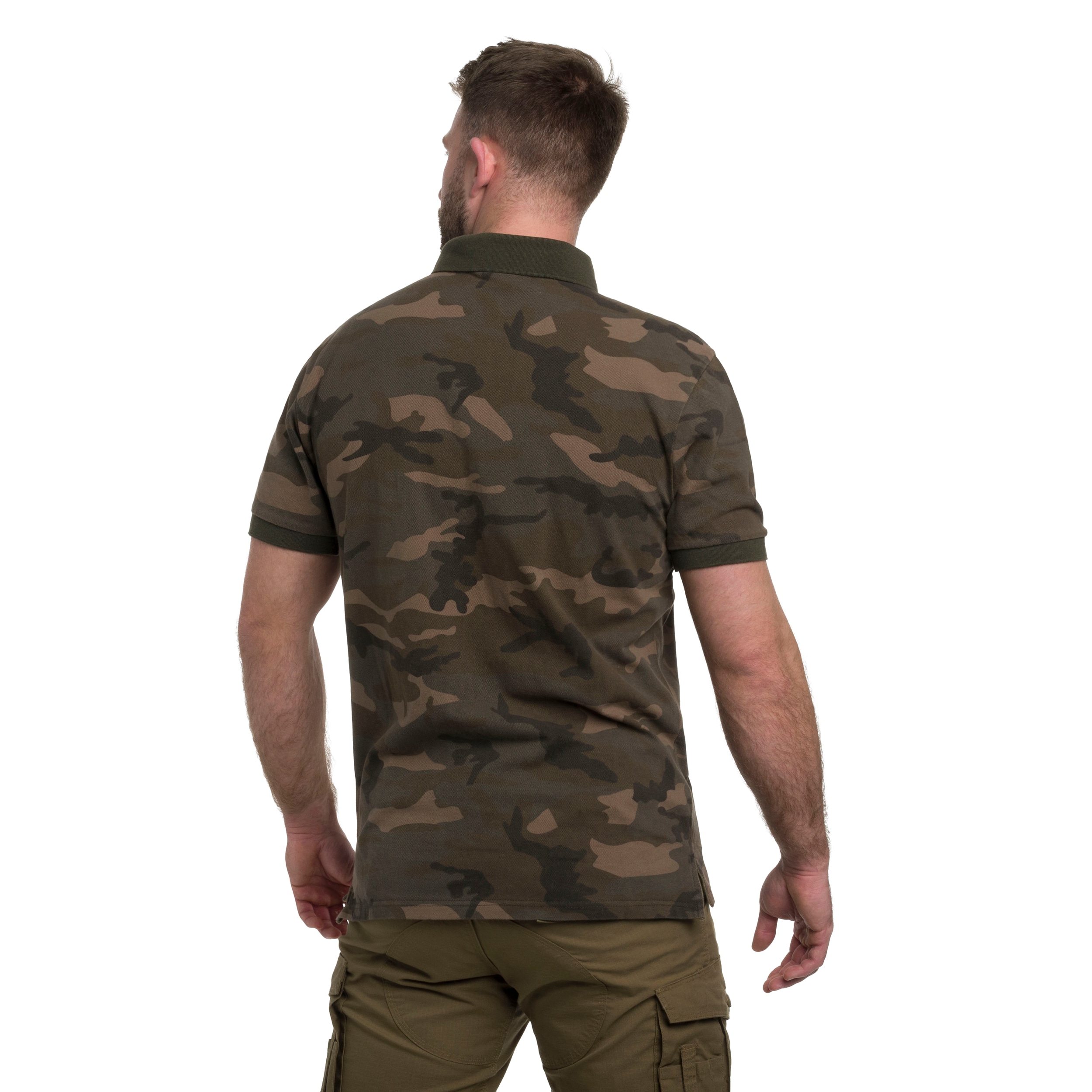 Mil-Tec Prewash polo shirt - Woodland