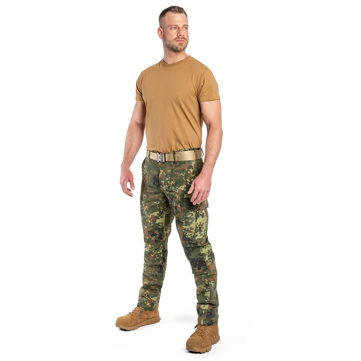 Mil-Tec Teesar Rip-Stop BDU Slim Fit Trousers - Flecktarn