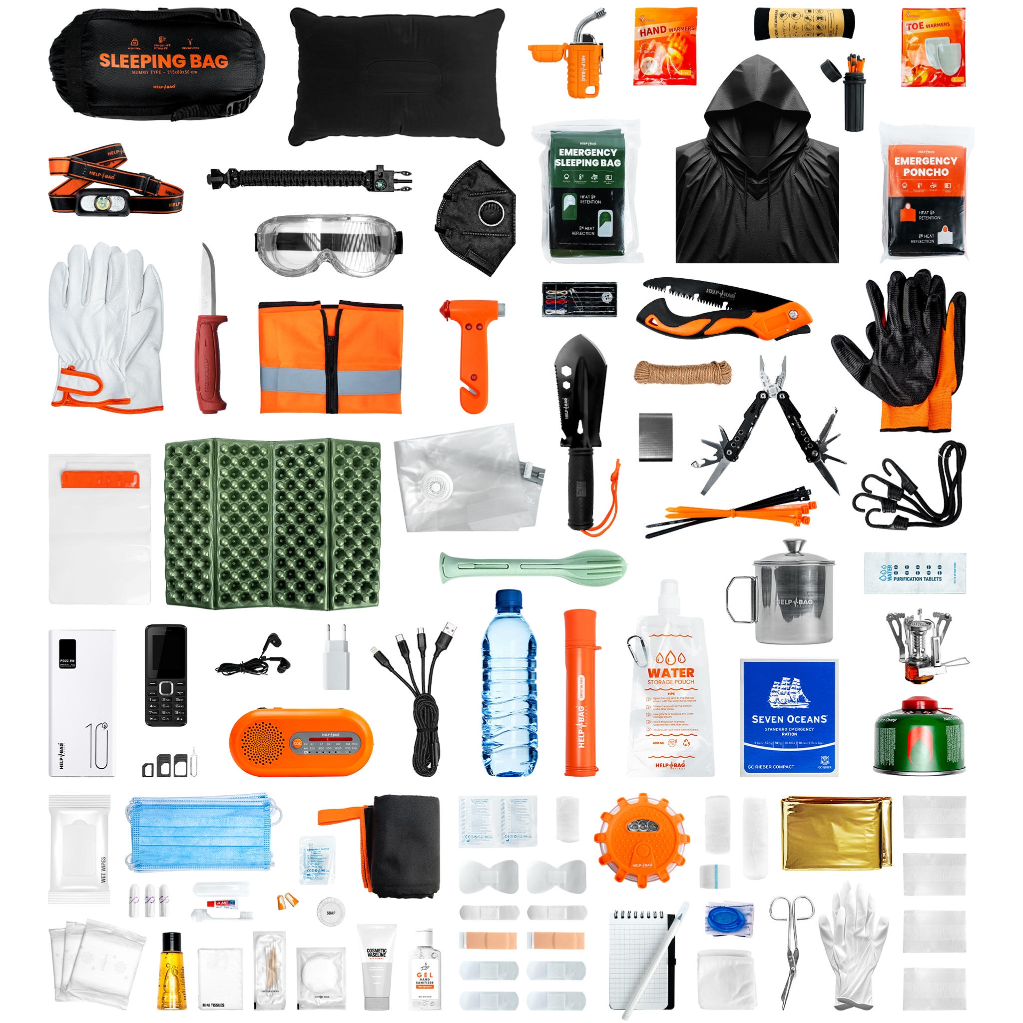 Help Bag Max Emergency Kit -  Flame Orange