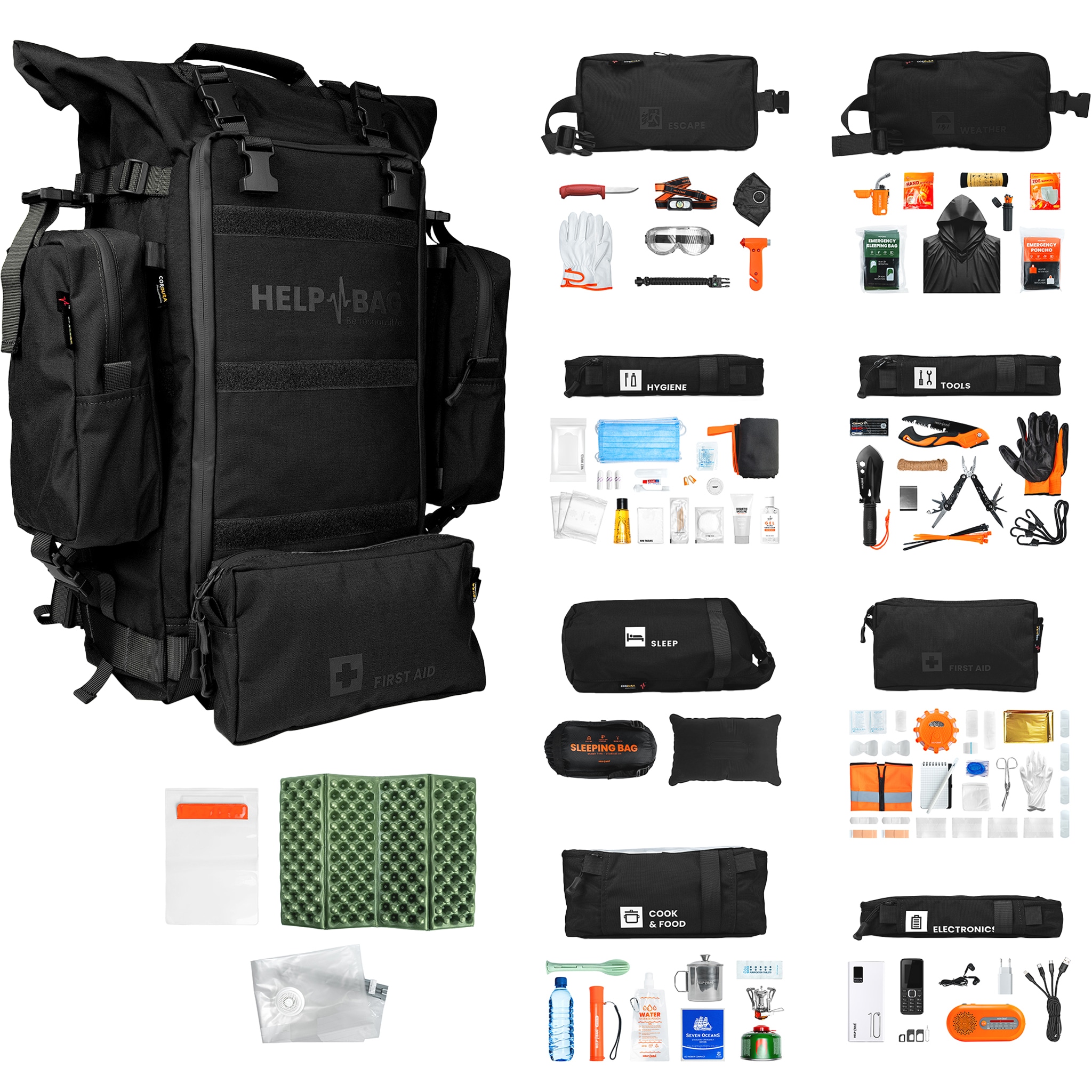 Help Bag Max Emergency Kit - Shadow Black