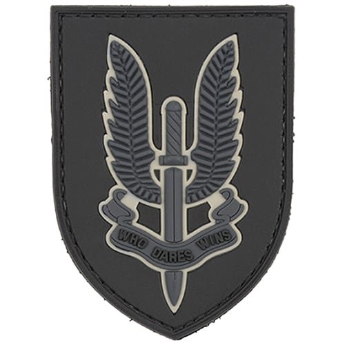 GFC Tactical Who Dares Wins 3D Patch - Black 