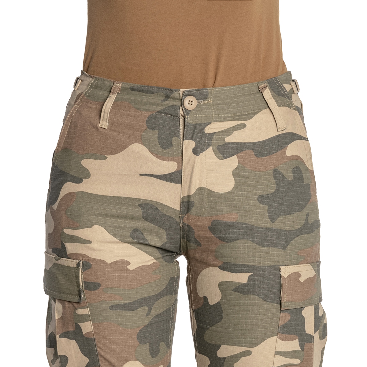 Brandit BDU Rip-Stop Women's Military Trousers - Light Woodland