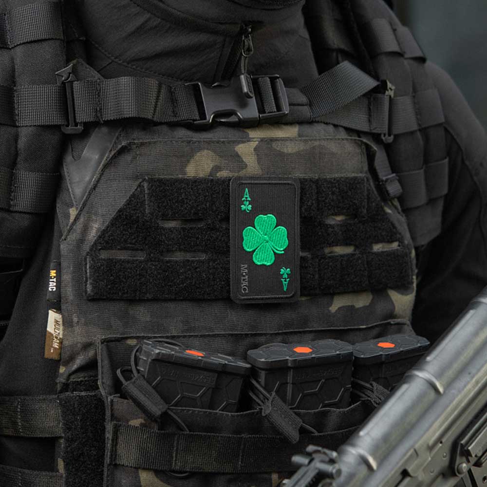 M-Tac Lucky Card Patch - Black