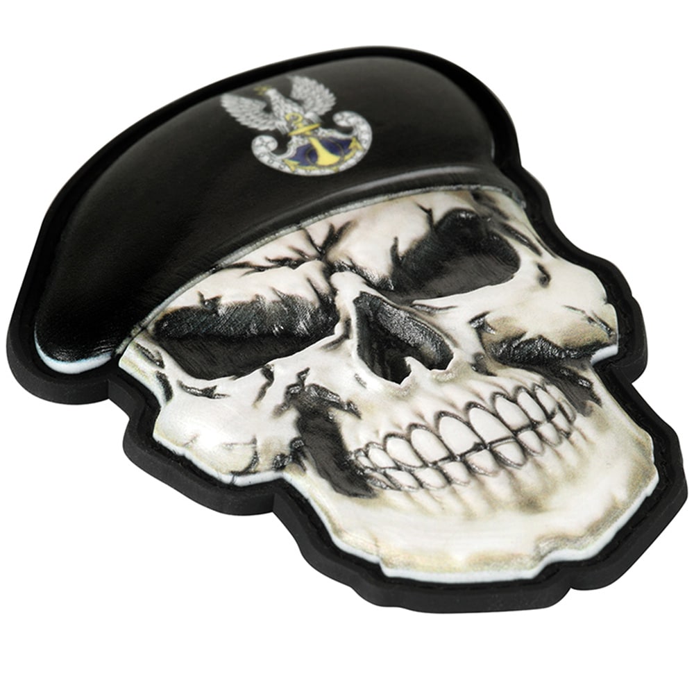 Patch M-Tac Skull in beret Navy 3D PVC - Black