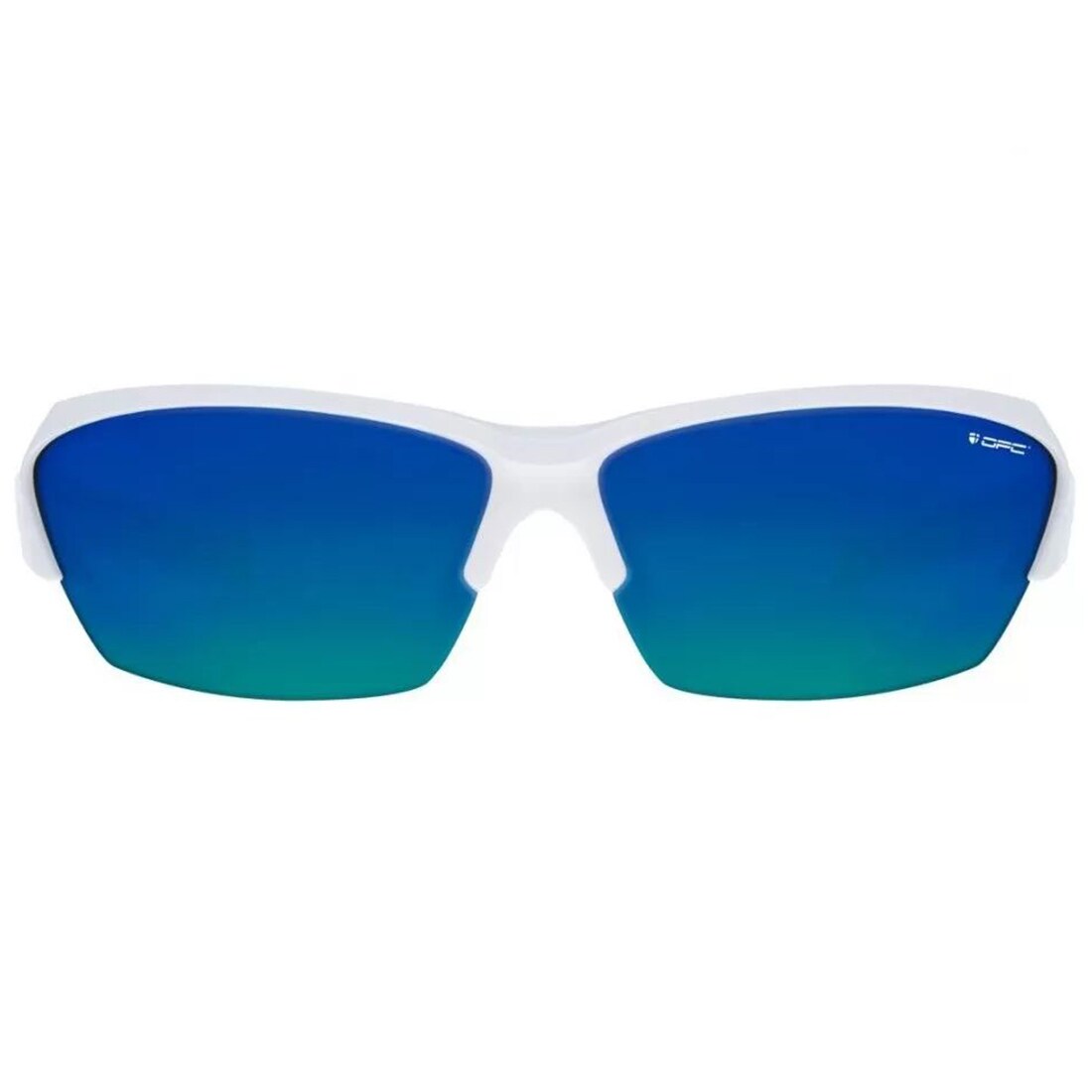 OPC Extreme Stelvio sunglasses - White/Green Blue Revo Polarised