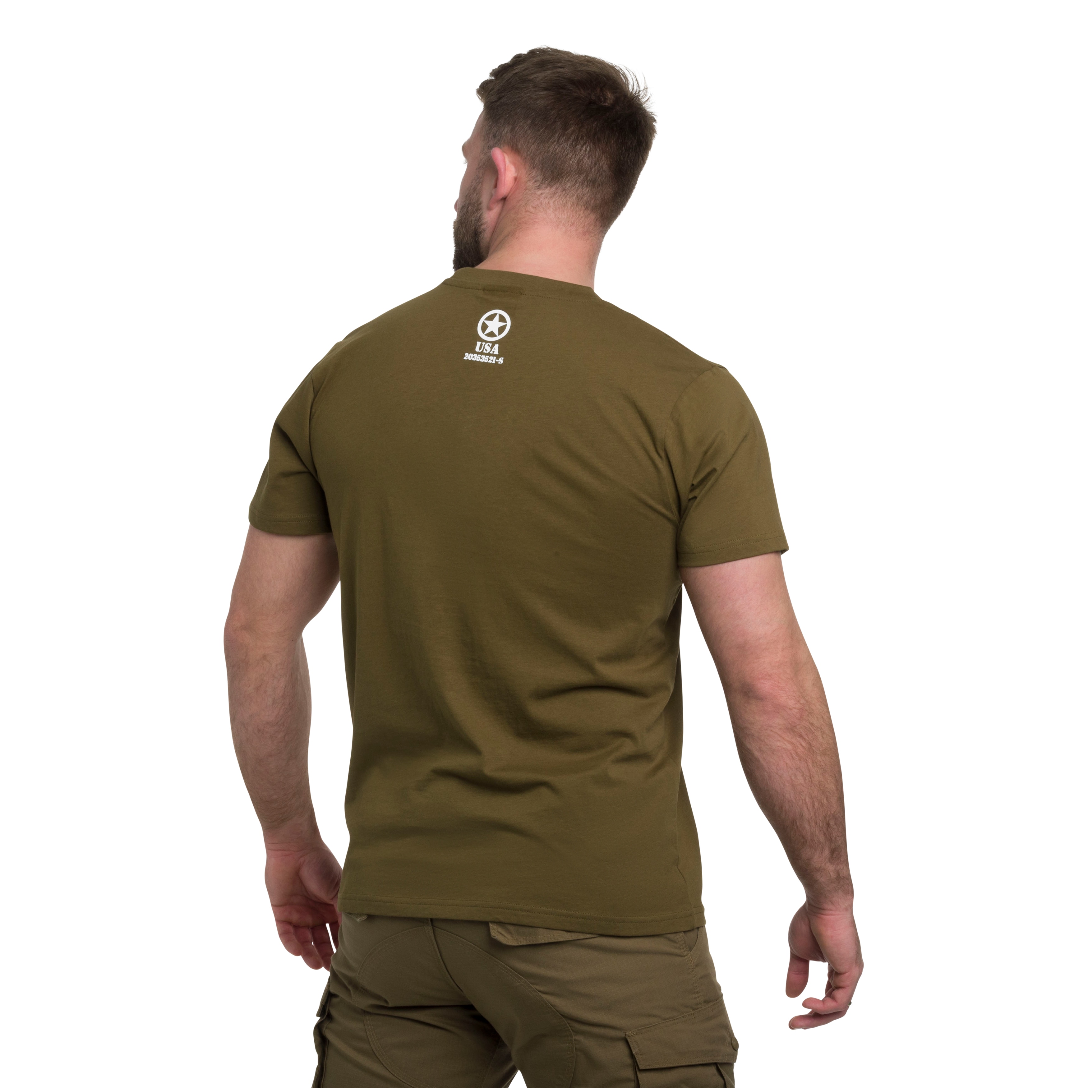 Mil-Tec Allied Star T-Shirt - Olive