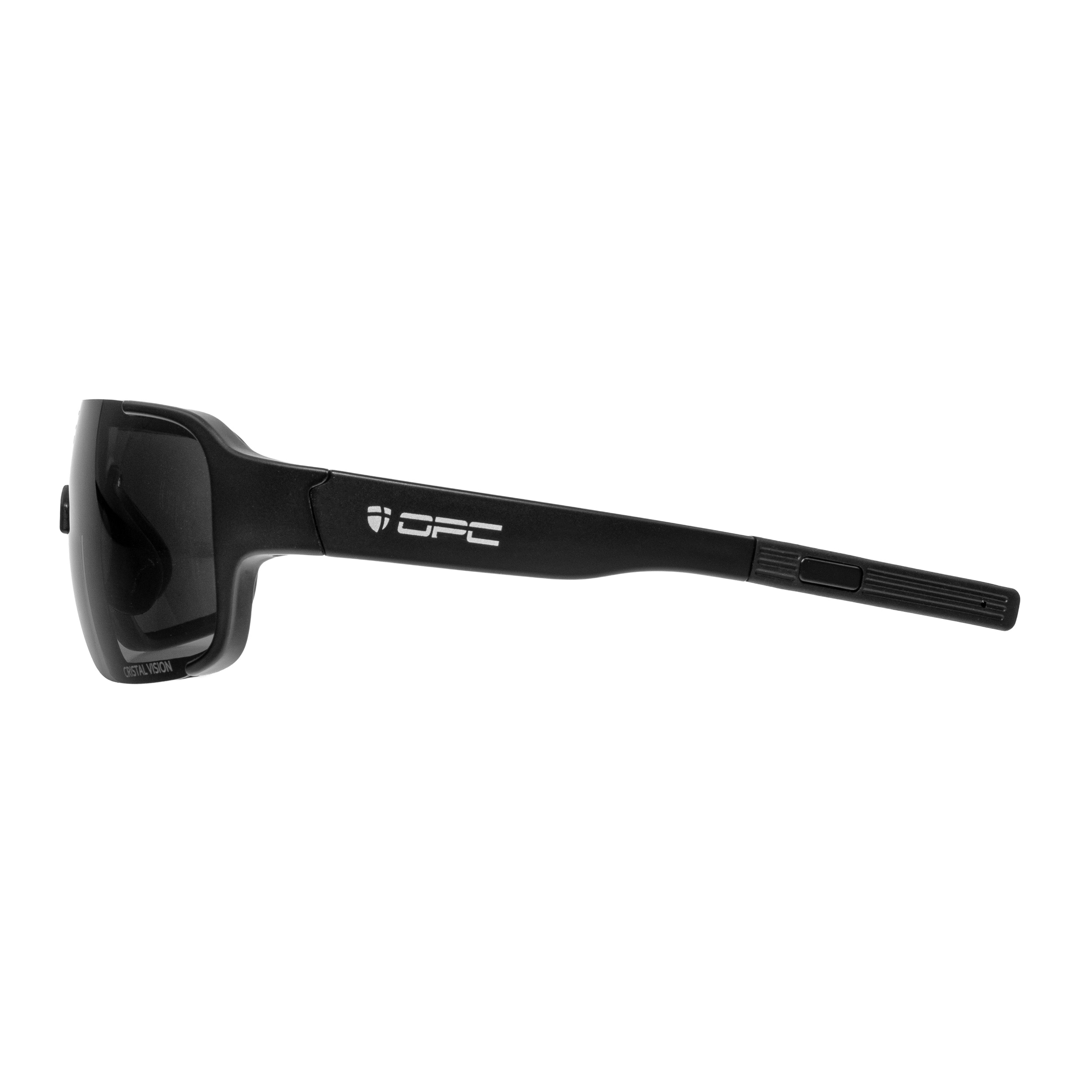 OPC All Round Jet I Crystal Vision Sunglasses - Matt Black