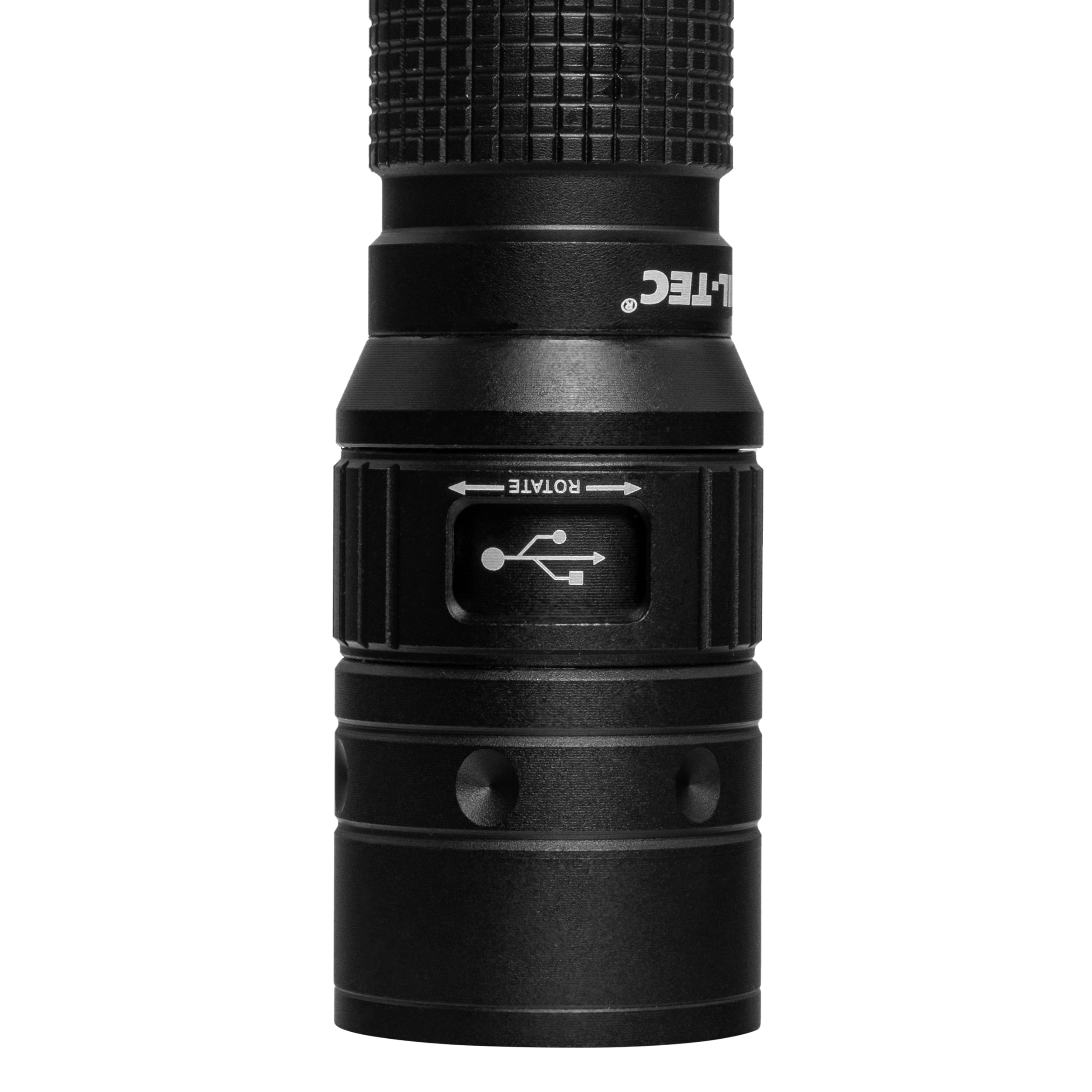 Mil-Tec Operator MT1R Recharge 500 lumens torch - Black