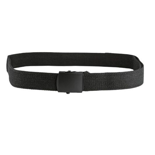 Mil-Tec Cotton Belt Black Buckle - Black