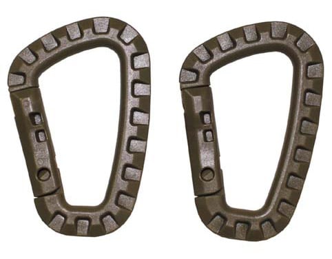 Plastic Carabiner MFH Coyote
