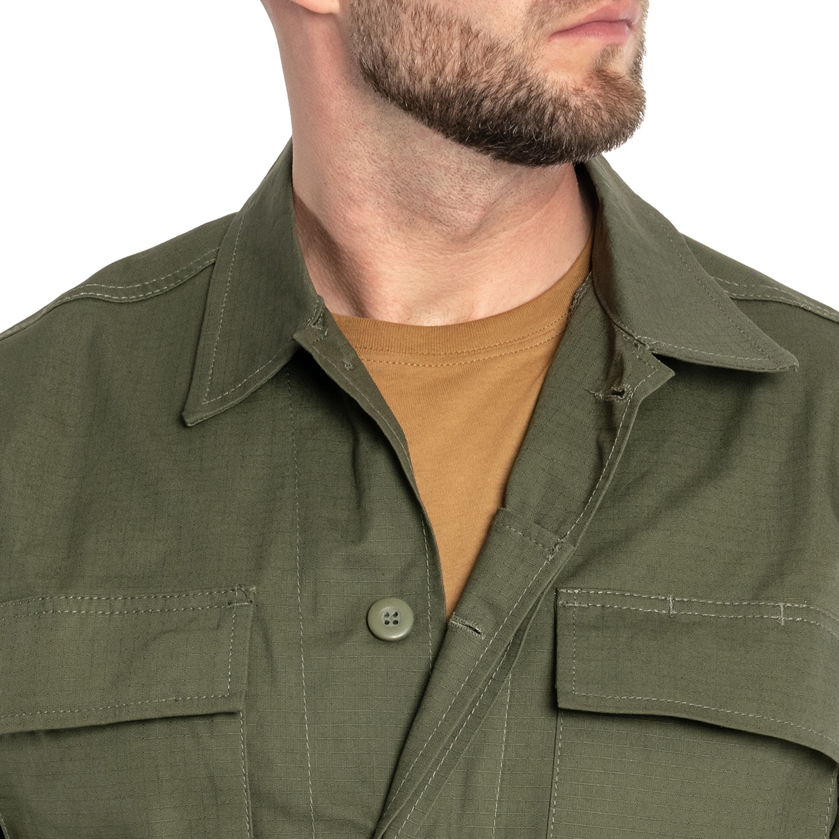 Military sweatshirt Mil-Tec Teesar BDU Rip-Stop - Olive