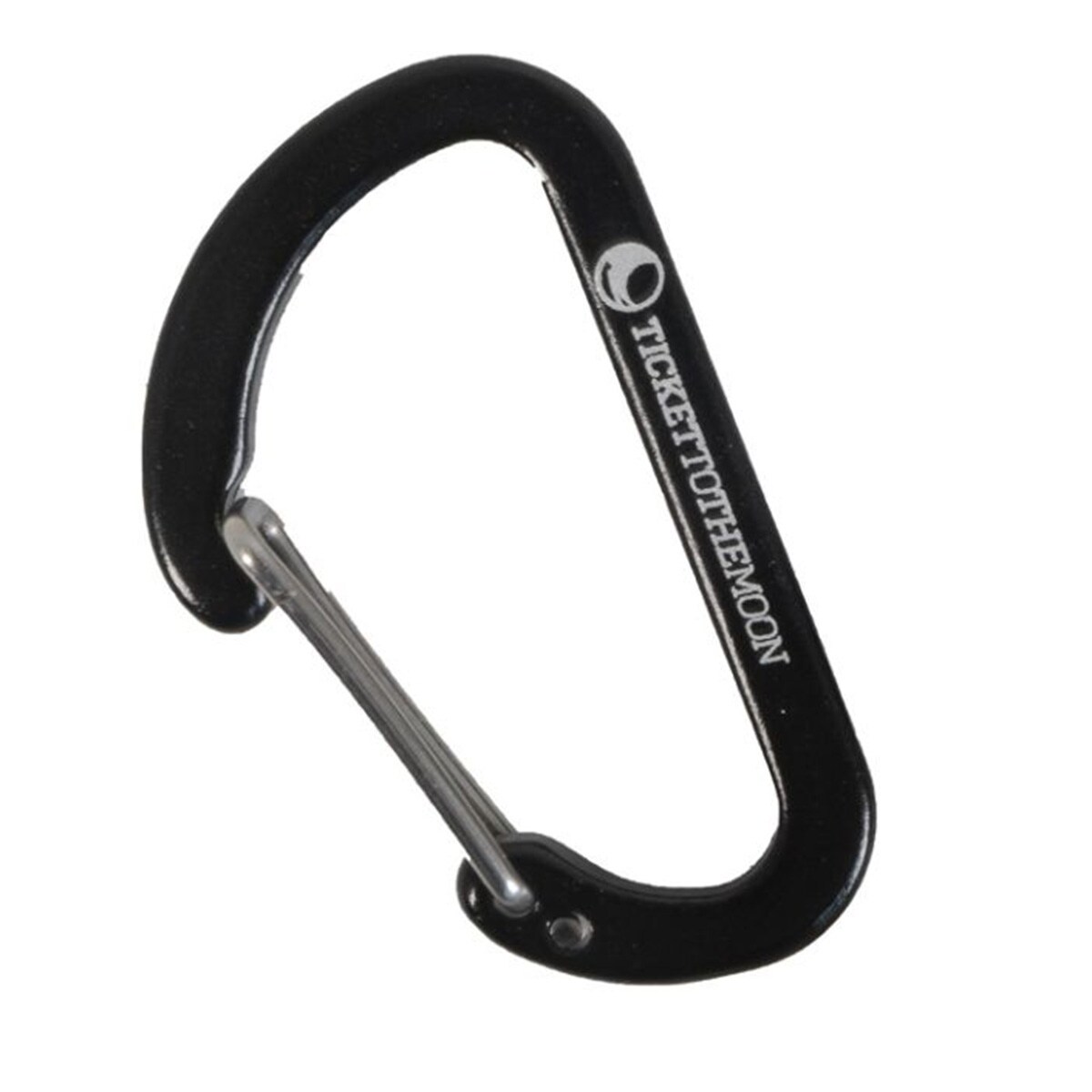 Ticket to the Moon Carabiner Aluminum Black - 8 pcs.