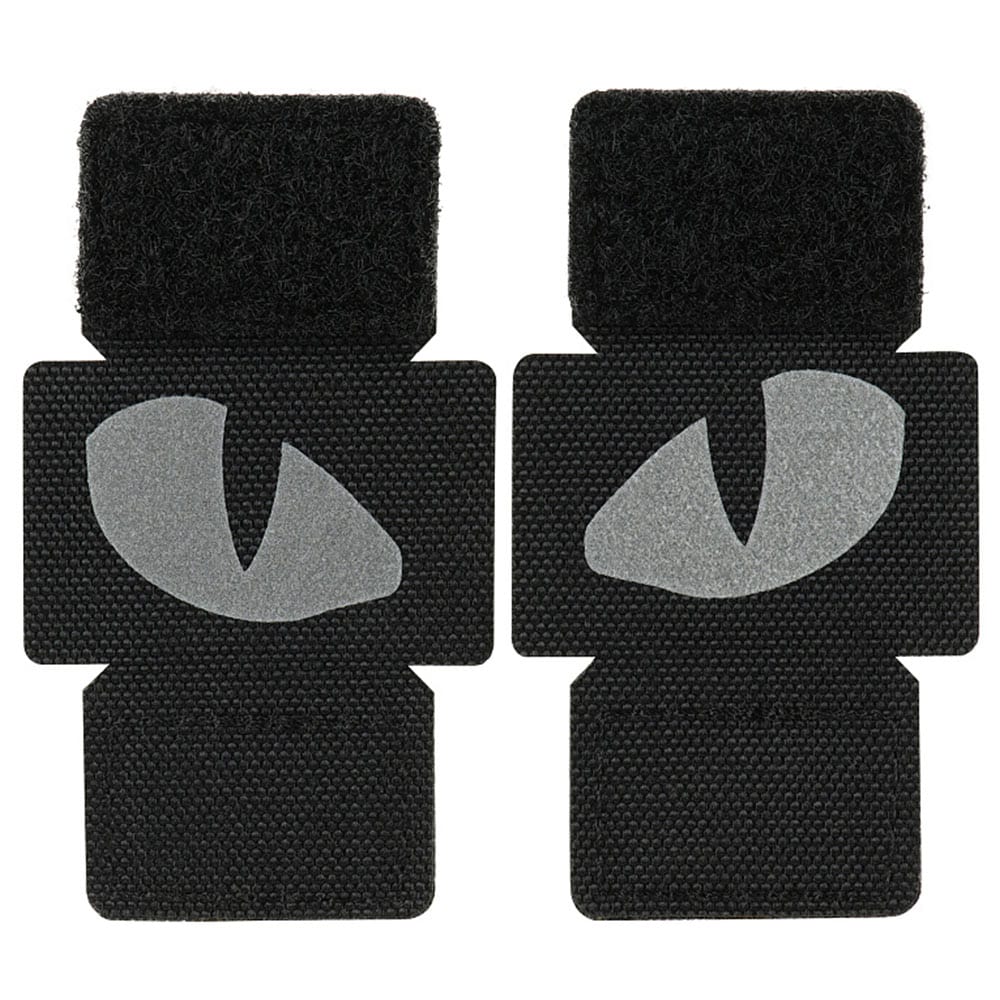 M-Tac Tiger Eyes Laser Cut Reflective Patch (Pair) - Black