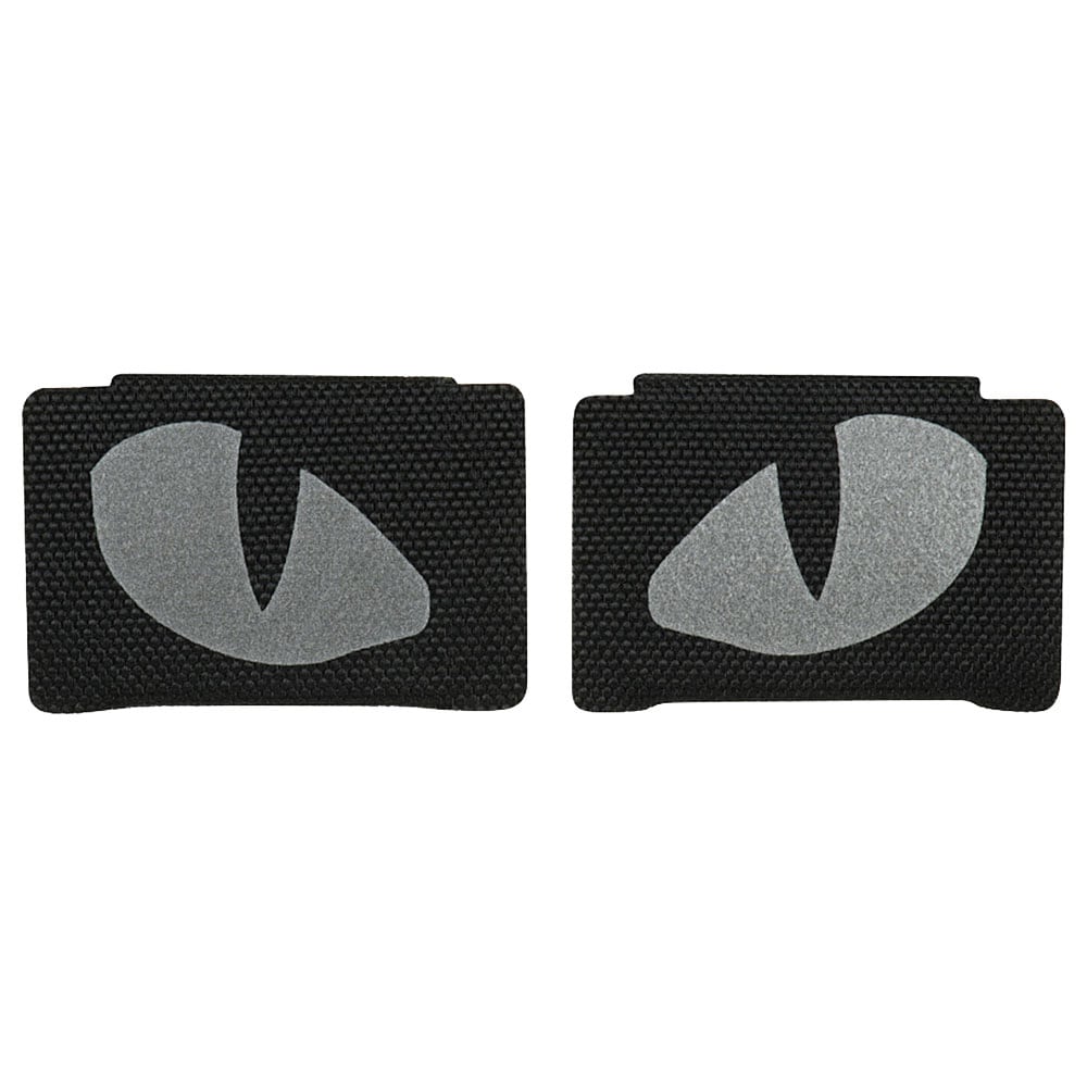 M-Tac Tiger Eyes Laser Cut Reflective Patch (Pair) - Black