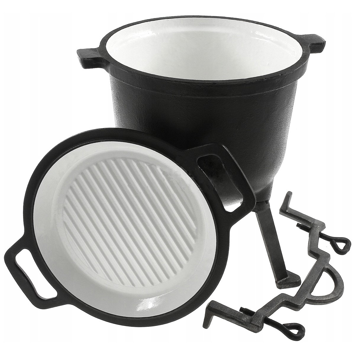 Rossner 2in1 Enameled Cast Iron Cauldron 8 l