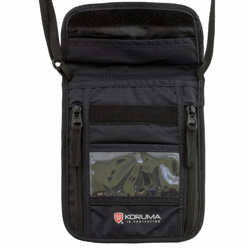 Koruma Smart RFID Stop Black Passport Bag