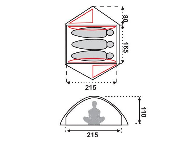 Fjord Nansen Sierra III Comfort 3-person tent