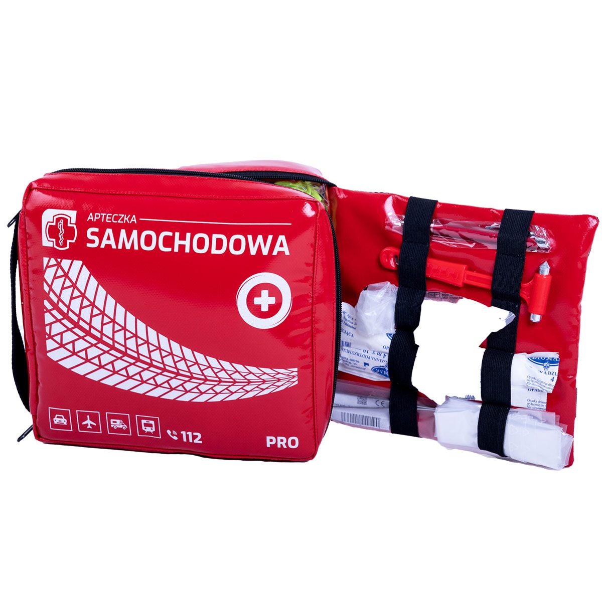 Medaid PRO car first aid kit with equipment - Red