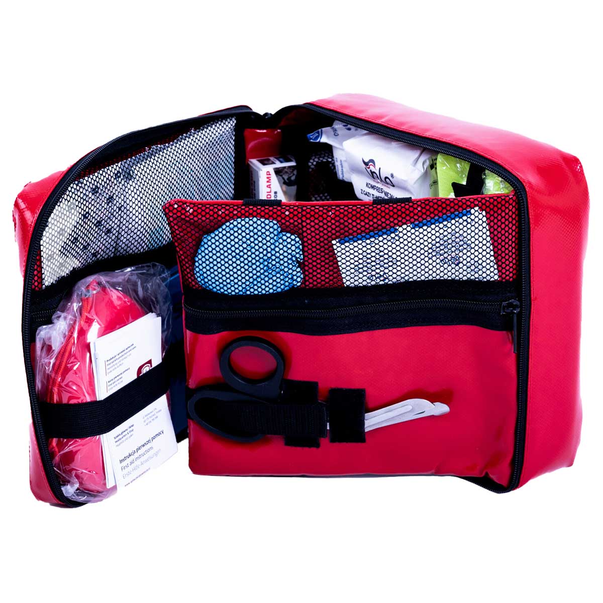 Medaid PRO car first aid kit with equipment - Red