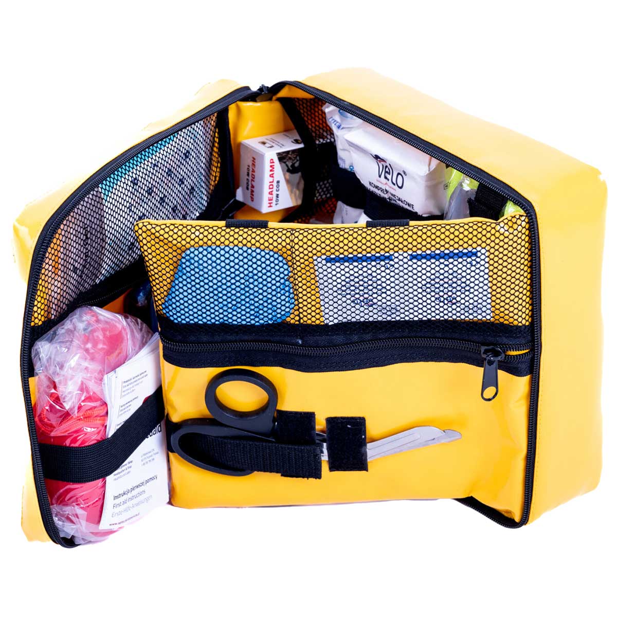 Medaid PRO Car First Aid Kit with Equipment - Yellow