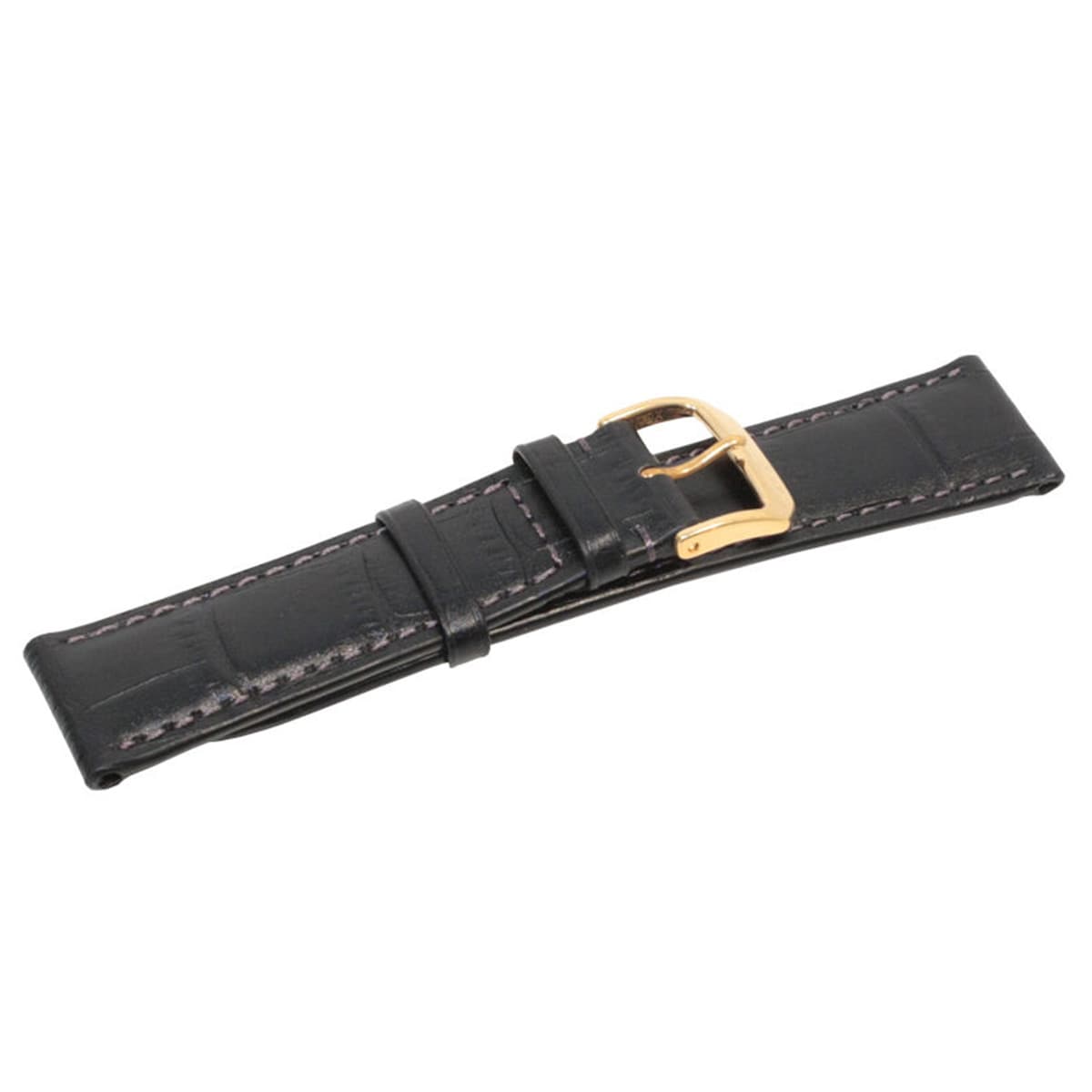 Zeppelin leather watch strap 18 mm - Black