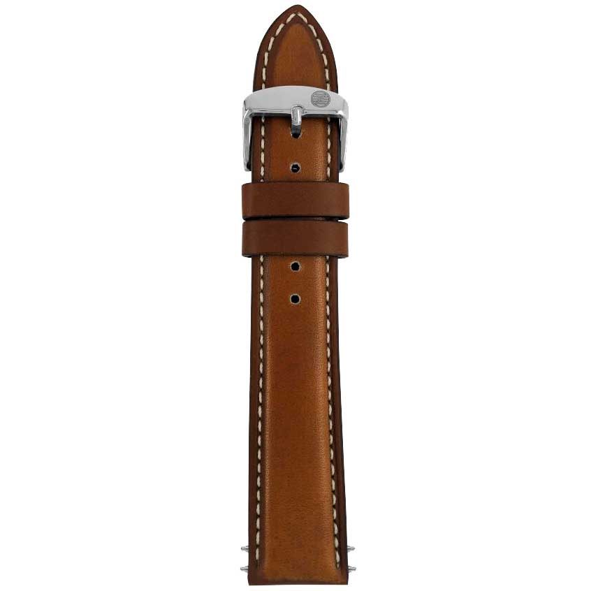 Zeppelin leather watch strap - light brown 20 mm