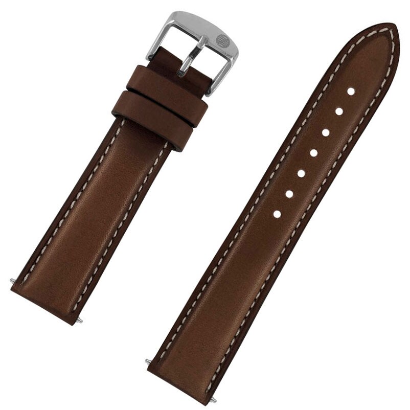 Zeppelin leather belt 20 mm - Dark Brown