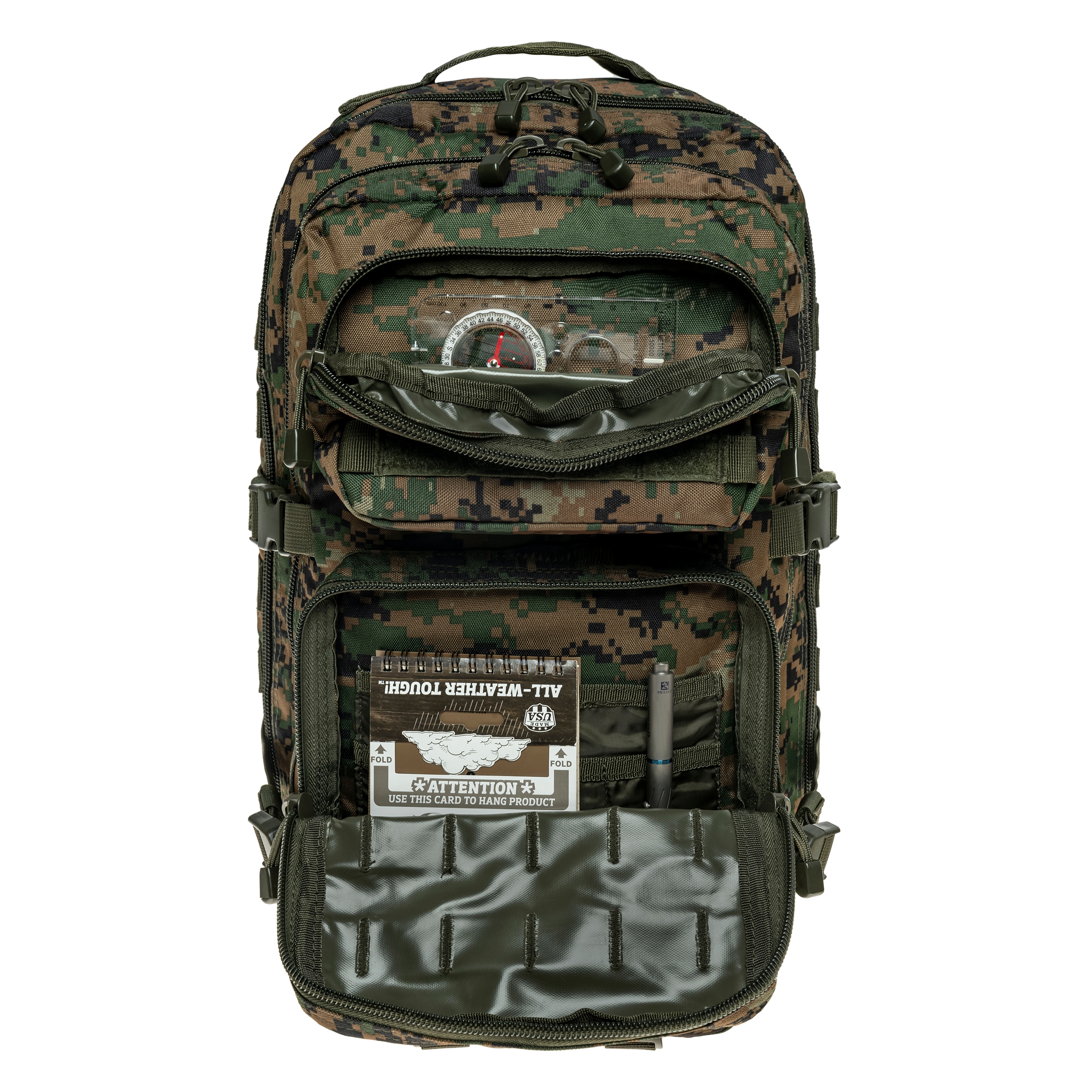 Mil-Tec Assault Pack Large Backpack 36 l - Digital Woodland