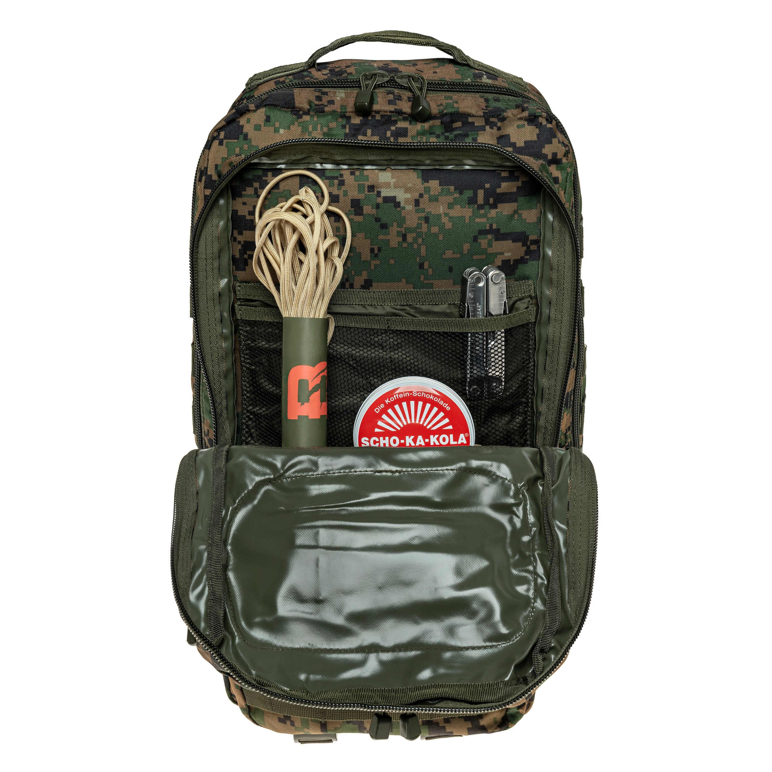 Mil-Tec Assault Pack Large Backpack 36 l - Digital Woodland