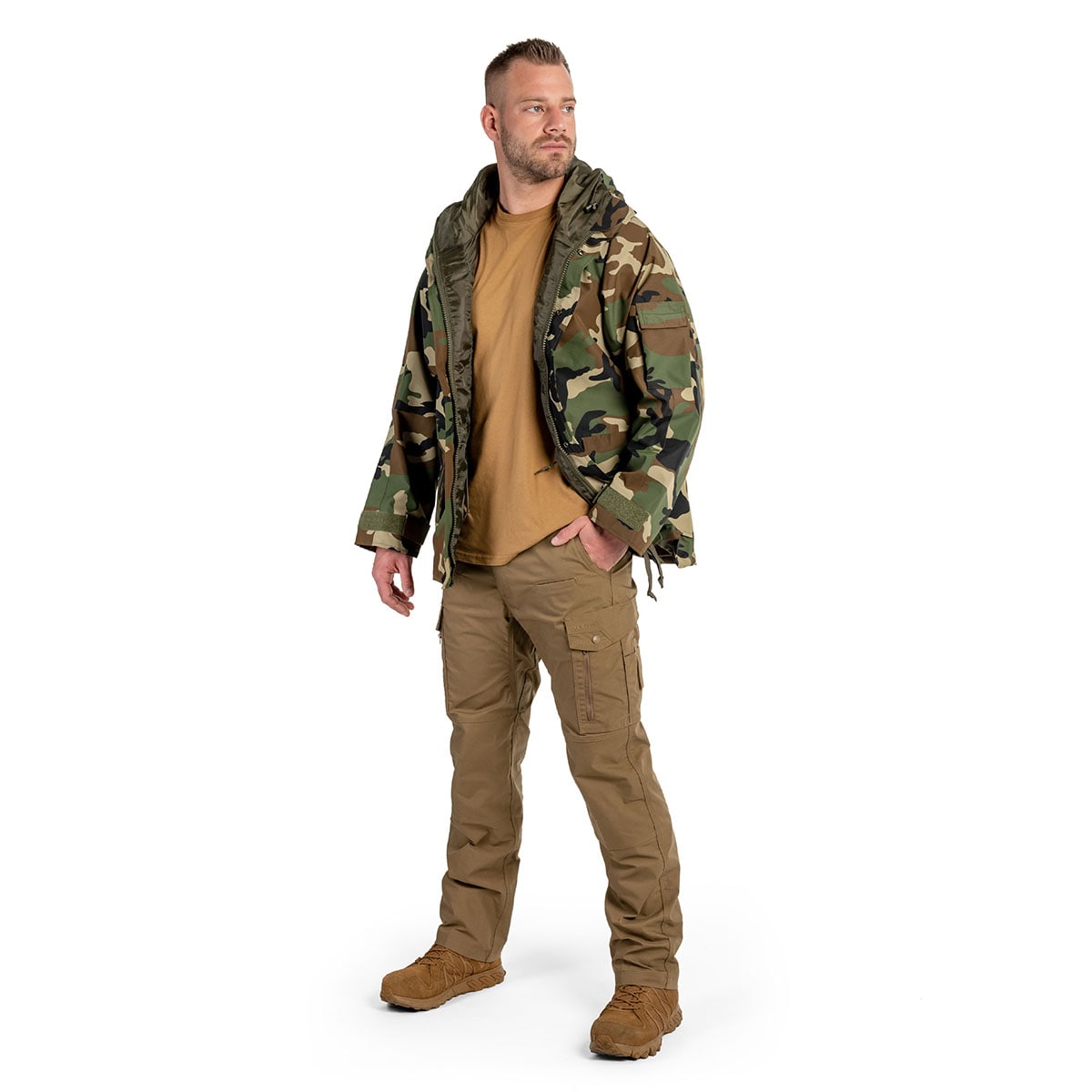 Mil-Tec Wet Weather 3-Layer Laminate jacket - Woodland