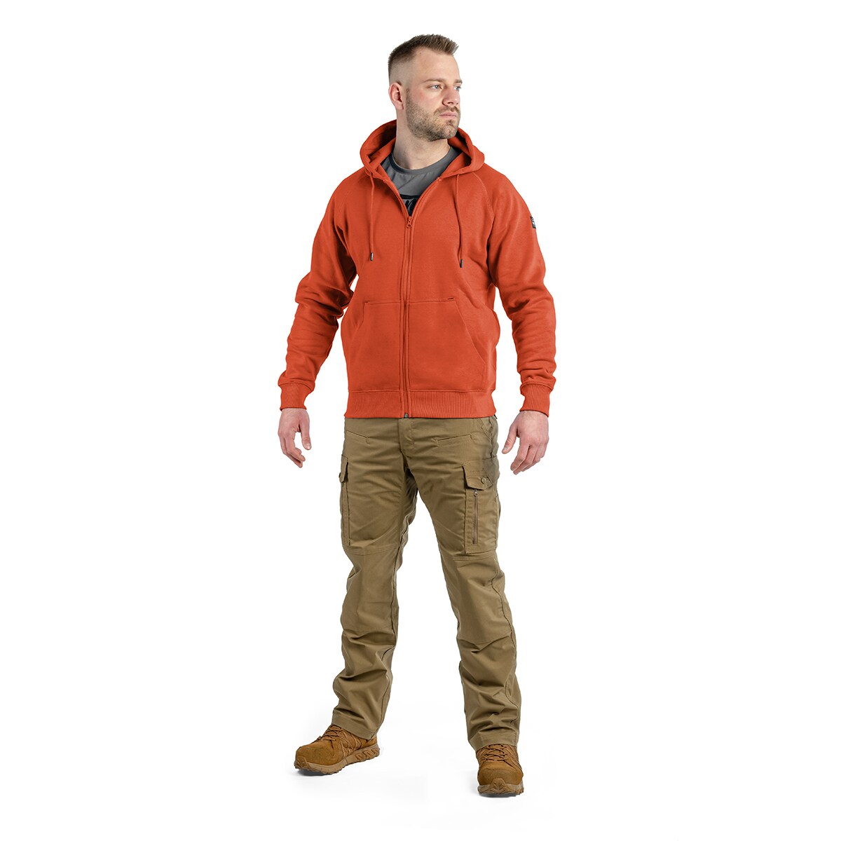 Pentagon CloMod Zip Hoody Blank - Maroon Red