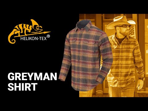 Helikon GreyMan Polyester/Nylon Shirt - Graphite Plaid