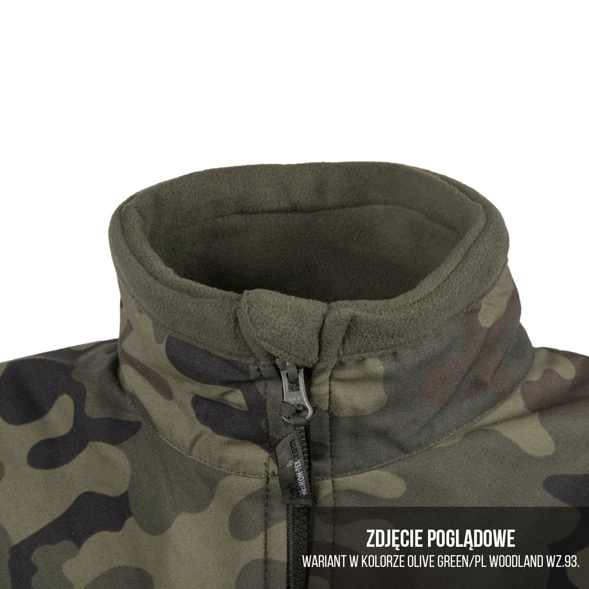 Helikon-Tex Infantry Fleece - Black/wz.93 Pantera PL Woodland