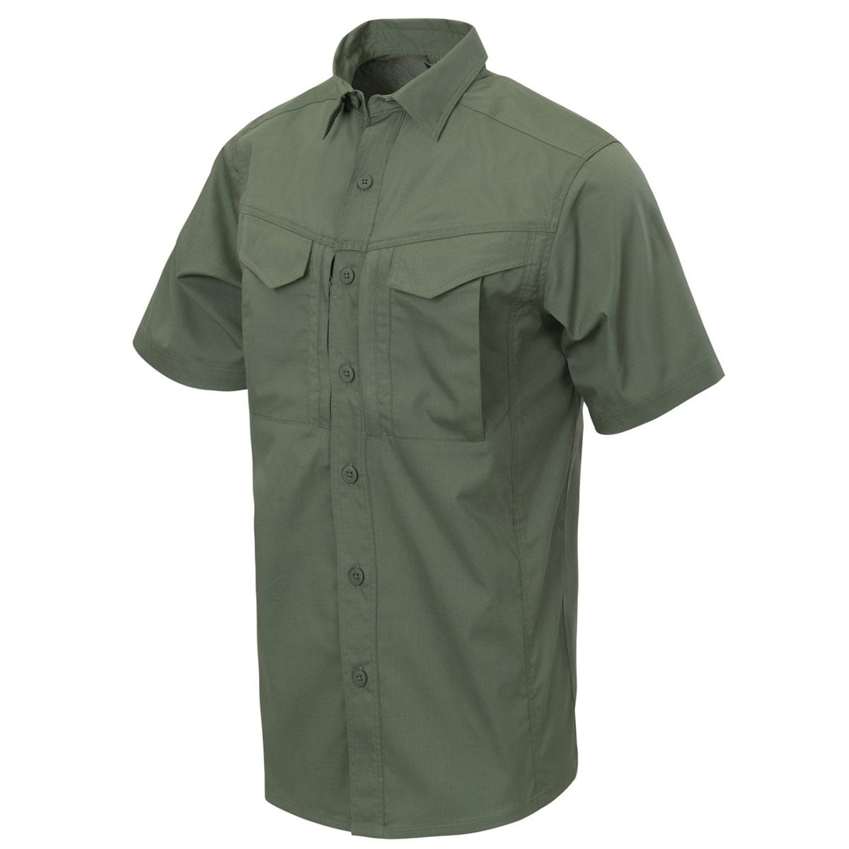 Helikon Defender Mk2 PolyCotton Ripstop Short Sleeve Shirt - Olive Green