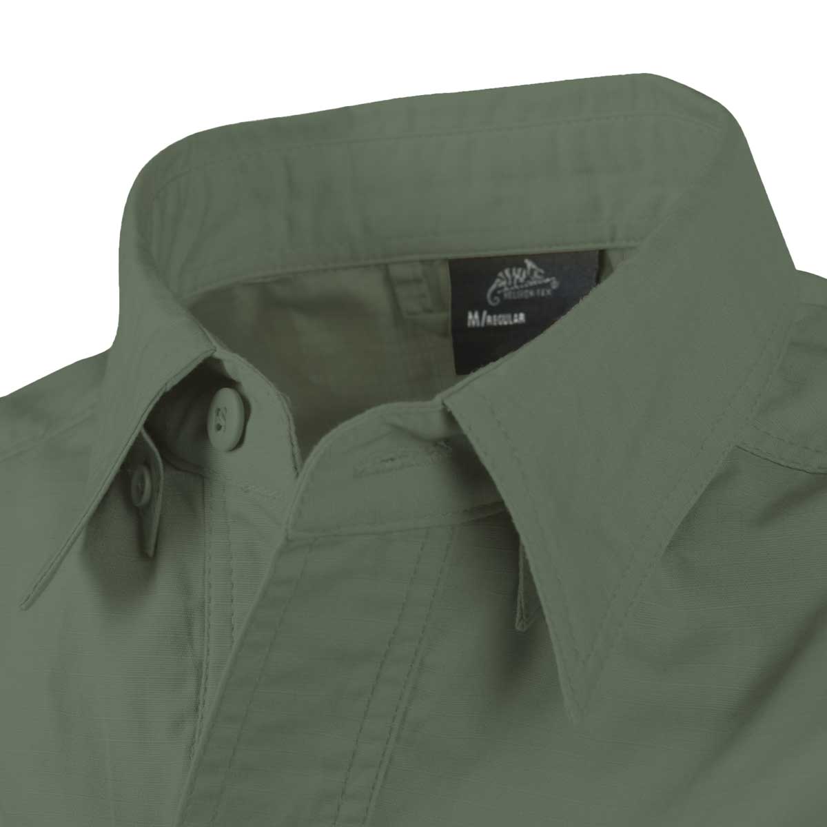 Helikon Defender Mk2 PolyCotton Ripstop Short Sleeve Shirt - Olive Green