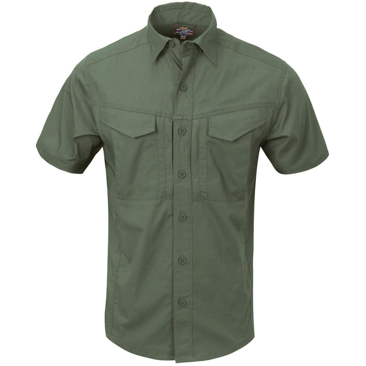 Helikon Defender Mk2 PolyCotton Ripstop Short Sleeve Shirt - Olive Green